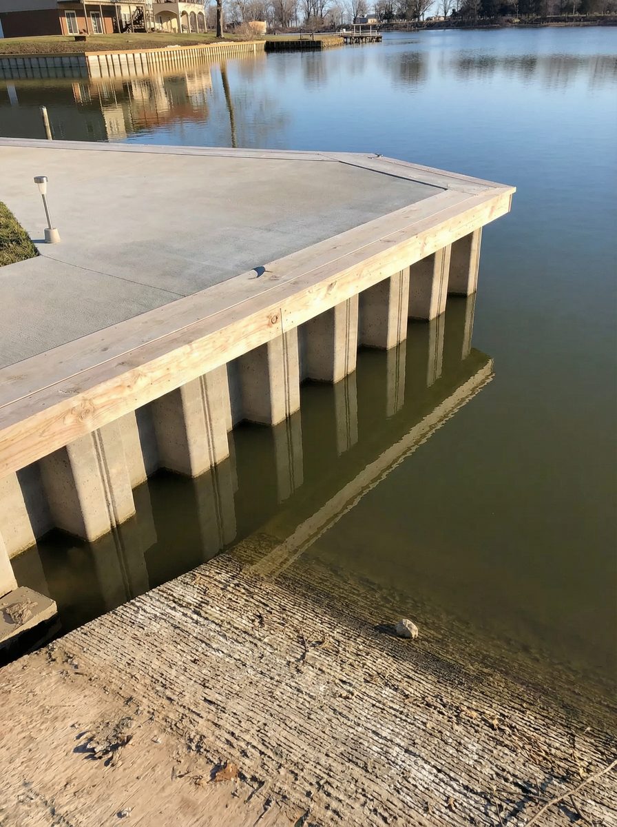 Seawall and dock